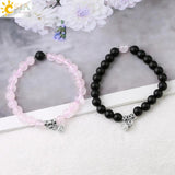 CSJA Magnet Attraction Couple Paired Bracelet for Lover Crystal Bracelets