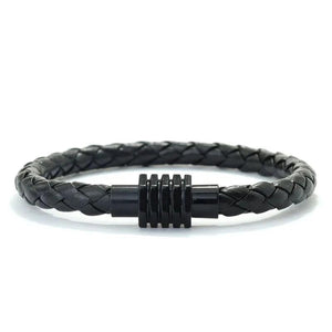 6mm PU Leather Bracelet Bangle Charms Magnetic Braclet Men Women