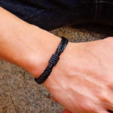 6mm PU Leather Bracelet Bangle Charms Magnetic Braclet Men Women