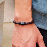6mm PU Leather Bracelet Bangle Charms Magnetic Braclet Men Women