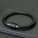 6mm PU Leather Bracelet Bangle Charms Magnetic Braclet Men Women