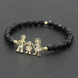 Pink Quartz Stone Bracelets for Couples Lover's Pulseira Jewelry Gift