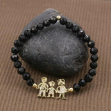 Pink Quartz Stone Bracelets for Couples Lover's Pulseira Jewelry Gift