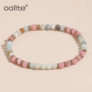 4mm Healing Pink Quartz Aventurine Agates Crystal Bracelet