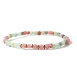 4mm Healing Pink Quartz Aventurine Agates Crystal Bracelet