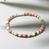 4mm Healing Pink Quartz Aventurine Agates Crystal Bracelet