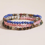 4mm Healing Pink Quartz Aventurine Agates Crystal Bracelet
