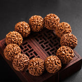 Classic 18 Type Rudraksha Beads Men Bracelet