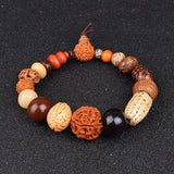 Classic 18 Type Rudraksha Beads Men Bracelet
