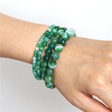 Stone Beaded Bracelets Fire Agates Striped Agates Bohemia Men Women Jewelry