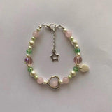 Heart Pearl Bracelet Star Moon beads Y2K