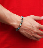 Bohemian 8mm Wood Stone Bracelet Turquoise Tiger Eyes