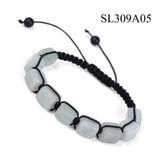 Natural Stone Bracelet 7 Chakras Adjustable Woven Friendship Jewelry