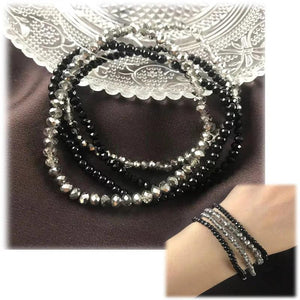 Women Beaded Crystal Multi-layer Bracelet