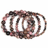 Rhodonite Beaded Bracelet Healing Soul Healthy Jewelry Gift