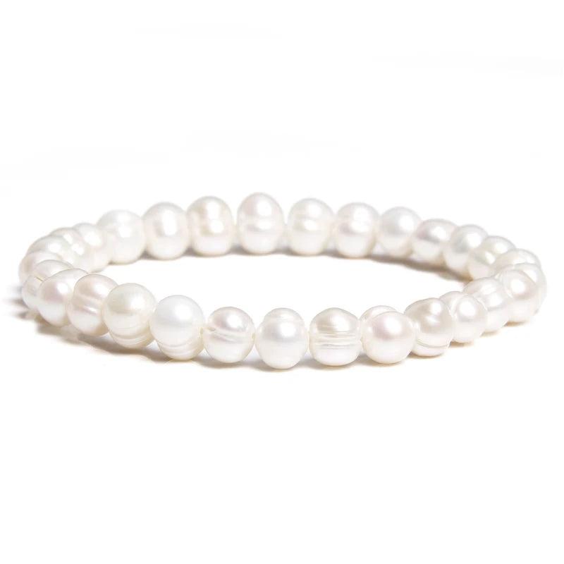 Natural Pink Freshwater Pearl Bracelet for Women