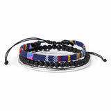 Bohemia Geometric Braided Bracelet Ethnic Bangles Jewelry Gift