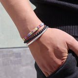 Bohemia Geometric Braided Bracelet Ethnic Bangles Jewelry Gift