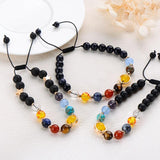 Solar System Universe Yoga Bracelet 9 Planets Stone Beads Men Women Jewelry