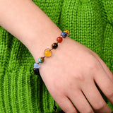 Solar System Universe Yoga Bracelet 9 Planets Stone Beads Men Women Jewelry