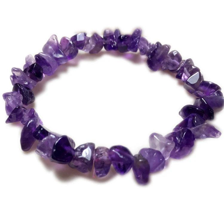 Natural Garnet Bracelet Gravel Single Circle Crystal Bracelet