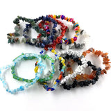 Natural Garnet Bracelet Gravel Single Circle Crystal Bracelet