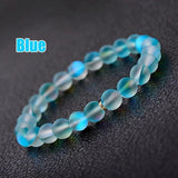Mermaid Glass Crystal Moonstone Bracelet Multicolor Shining Stone Charm