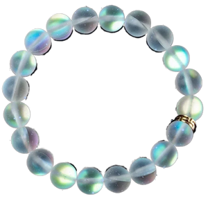 Mermaid Glass Crystal Moonstone Bracelet Multicolor Shining Stone Charm