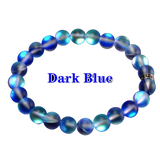 Mermaid Glass Crystal Moonstone Bracelet Multicolor Shining Stone Charm