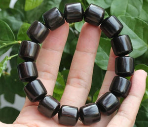 Wooden Tibetan Prayer Beads Meditation Bracelet 15mm