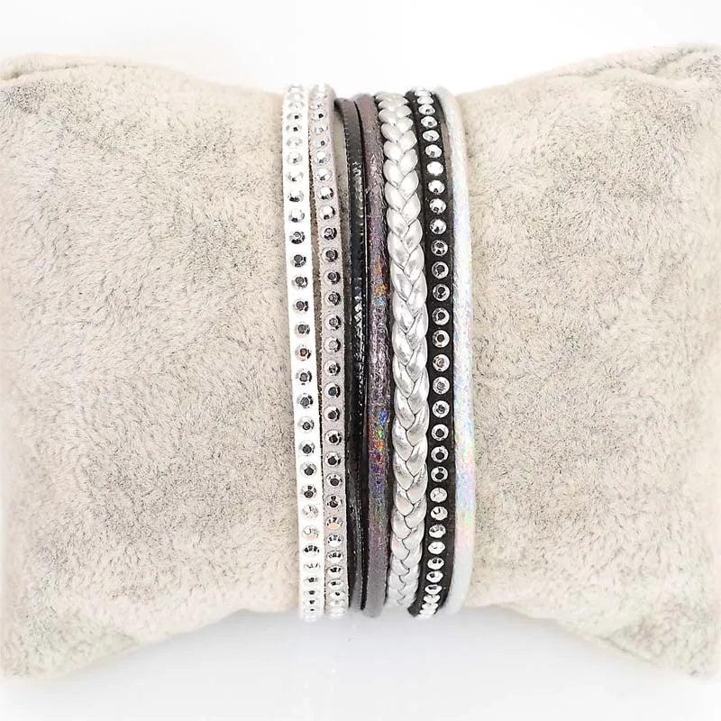 Miasol Brazilian Magnetic Wrap Multilayers Straps Bracelet