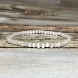 Indian Agate Cat Eye Stone Bracelet Elastic Bangle Men Women Yoga Jewelry