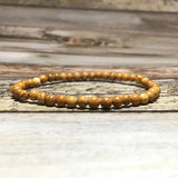 Indian Agate Cat Eye Stone Bracelet Elastic Bangle Men Women Yoga Jewelry