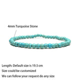 Indian Agate Cat Eye Stone Bracelet Elastic Bangle Men Women Yoga Jewelry