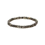Indian Agate Cat Eye Stone Bracelet Elastic Bangle Men Women Yoga Jewelry