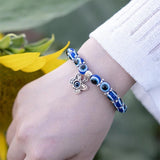 Evil Eye Lucky Beaded Bracelet Owl Elephant Turtle Bangle Chain