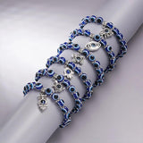 Evil Eye Lucky Beaded Bracelet Owl Elephant Turtle Bangle Chain