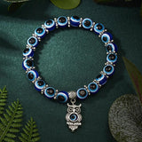 Evil Eye Lucky Beaded Bracelet Owl Elephant Turtle Bangle Chain