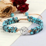Tree of Life Charm Bracelets Natural Stone Beads Healing Yoga Bracelet
