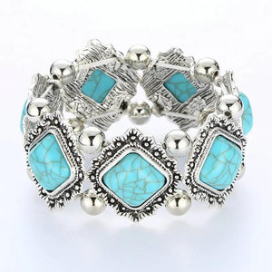Boho Stretch Bracelet Beads Elastic Vintage Statement Jewelry