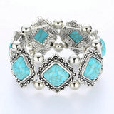 Boho Stretch Bracelet Beads Elastic Vintage Statement Jewelry