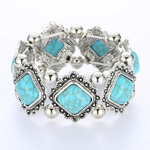 Boho Stretch Bracelet Beads Elastic Vintage Statement Jewelry