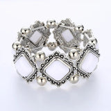 Boho Stretch Bracelet Beads Elastic Vintage Statement Jewelry