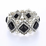 Boho Stretch Bracelet Beads Elastic Vintage Statement Jewelry