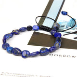 Natural Stone Bracelet Amethyst Aquamarine Rose Quartz Women Wristband Jewelry