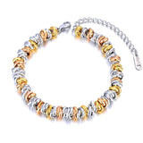 Stainless Steel Beaded Bracelets Jewelry For Women Girls