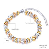 Stainless Steel Beaded Bracelets Jewelry For Women Girls