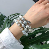 Bohemian Elephant Wings Love Pendant Beaded Bracelet