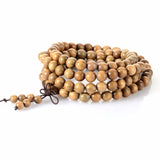 Tibetan Buddhist Green Sandalwood Prayer Malas Wooden Beaded Necklace Bracelets