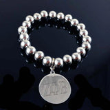Greek Sorority Beaded Bangle Bracelet Charm Bracelet